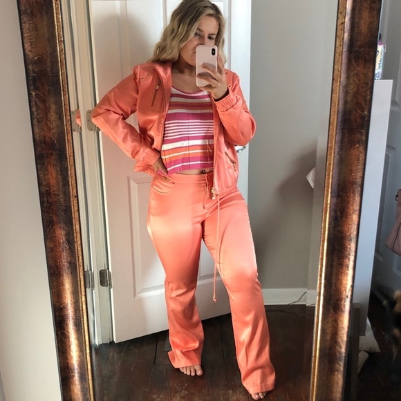 St. John 3 Pc. Set 4 70’s style orange bell bottom